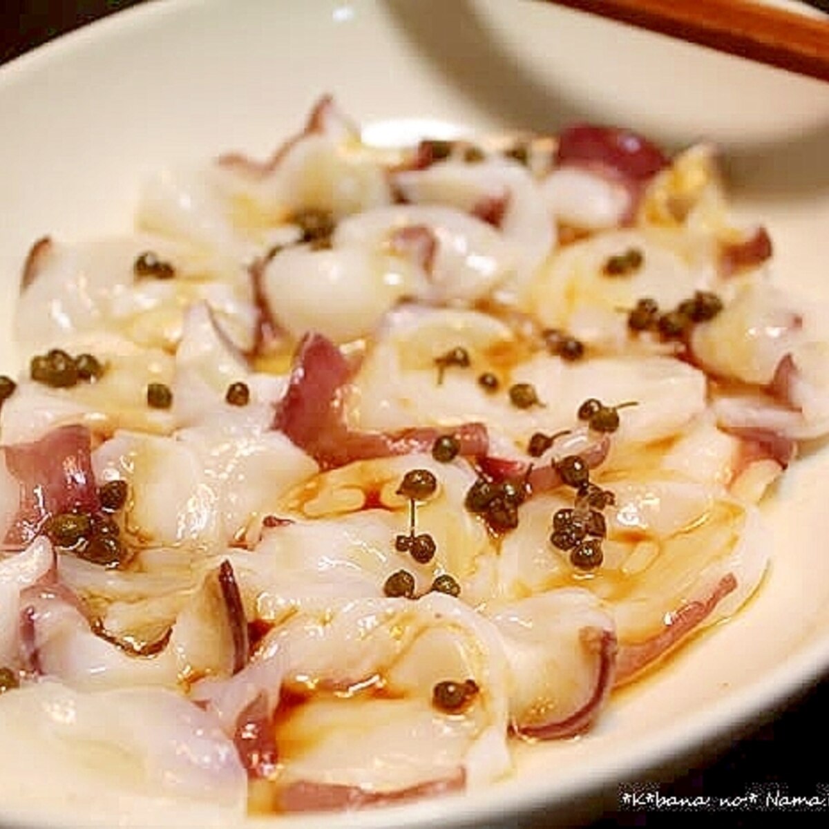 蛸のカルパッチョ 山椒風味 レシピ 作り方 By きばな 楽天レシピ